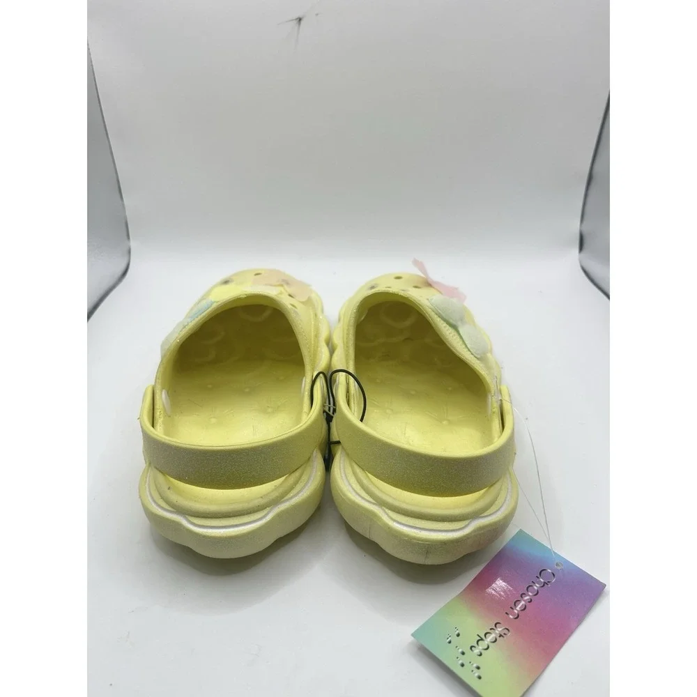 Toddler Active Clogs Pastel Yellow , Size‎ 9 Charms Bin C